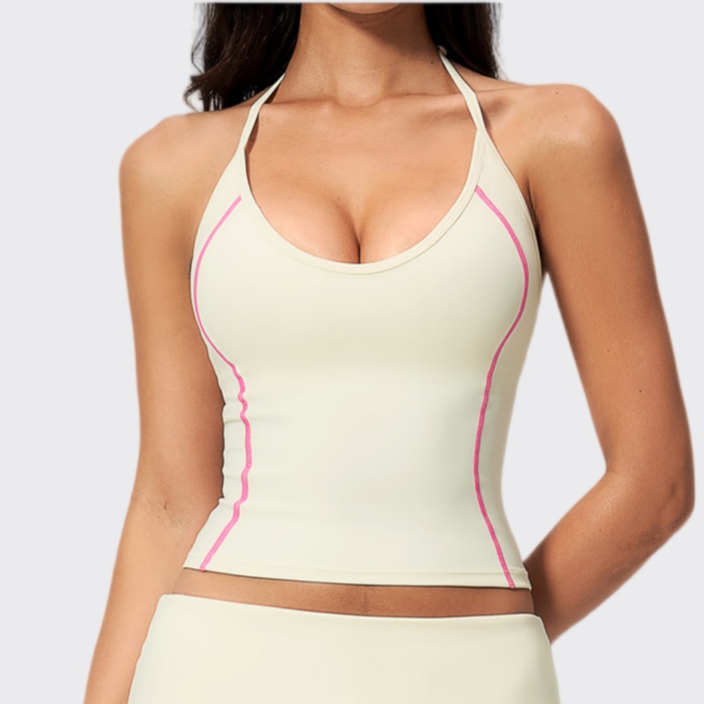 Pilates Yoga Clothes - Женский спортивный топ-халтер для йоги и