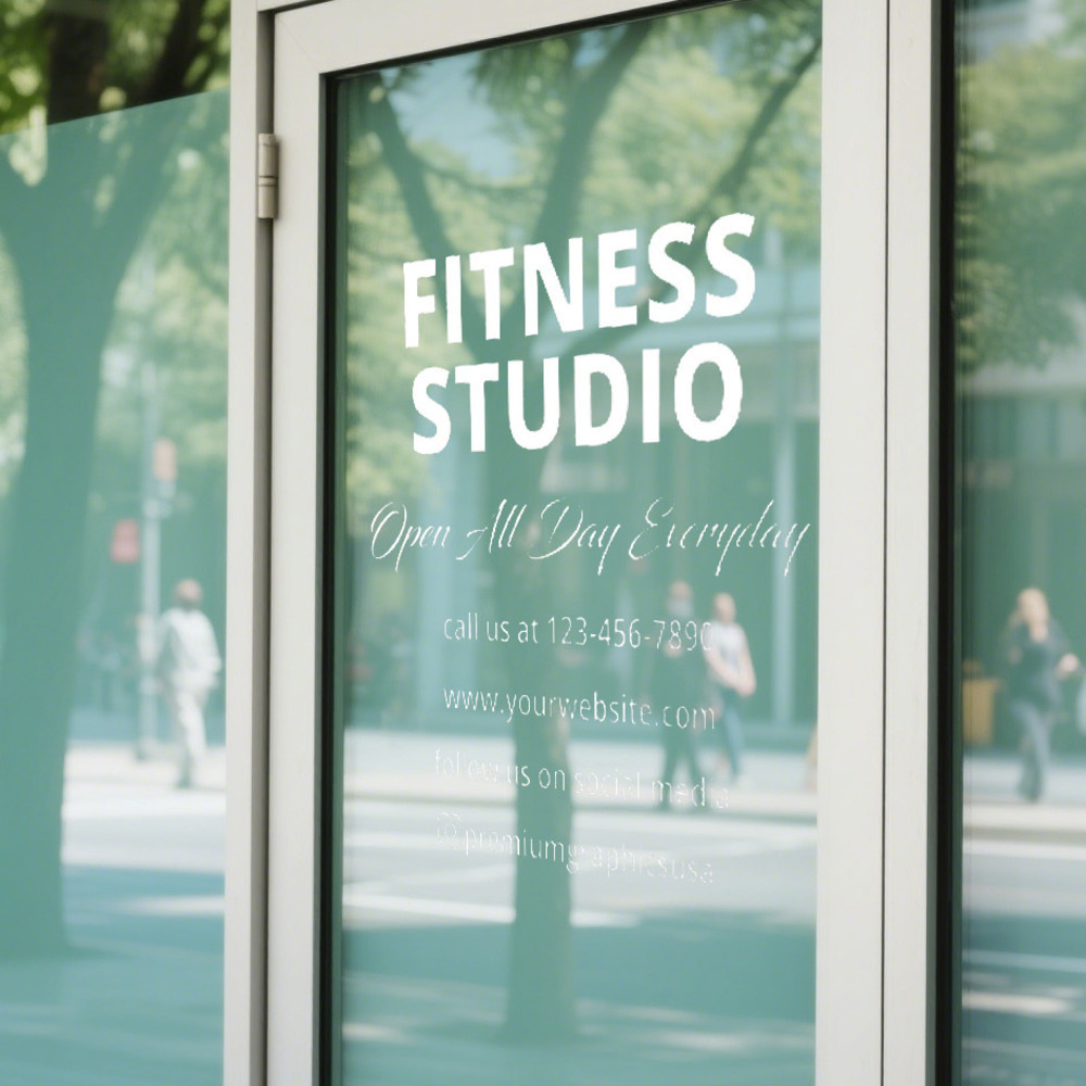 Настраиваемая наклейка на окно – обзор и цена Pilates Yoga Or Gym